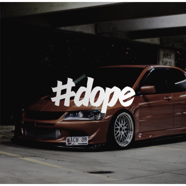 สติ๊กเกอร์ Dope Jdm JDM Life Stiker JDM