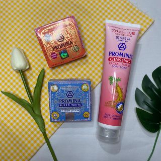 ครีมโพรมีน่า โพมีน่าซุปเปอร์ไวท์ โฟมล้างหน้า โพรมีน่า Promina super white ginseng pearl cream facial foam