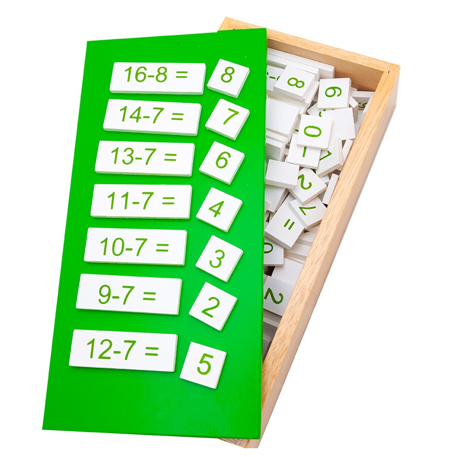 0352 สมการลบ (คณิตศาสตร์ ลบ), ของเล่นไม้, ของเล่นเสริมพัฒนาการ, ของเล่นเด็กอนุบาล, สื่อการสอนเด็กอนุบาล