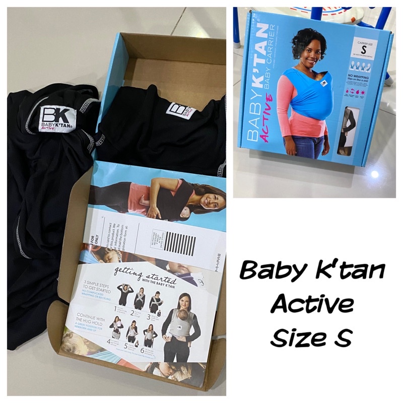 ส่งฟรี เป้อุ้มเด็ก Baby K’tan ขนาด S รุ่น Active สีดำ เป้อุ้ม Baby k’tan baby k tan baby ktan