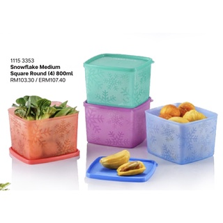 Tupperware เหมันต์ลายเกล็ดหิมะ ขนาด 800 ML