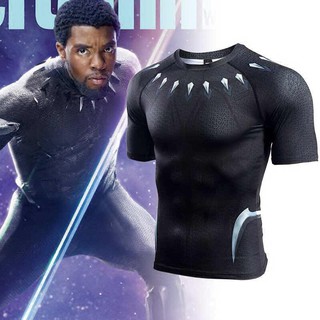 🐱‍👓💯เสื้อยืด(แขนสั้น)ผ้า Spandex BLACK PANTHER V.2 : Avengers Infinity Wars⚡