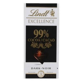 Lindt Excellence COCOA/CACAO 99% 50 g. ลินด์ เอ็กเซลเลนซ์ ดาร์กช็อกโกแลต 99% (ขนาด 50 กรัม 1 กล่อง)