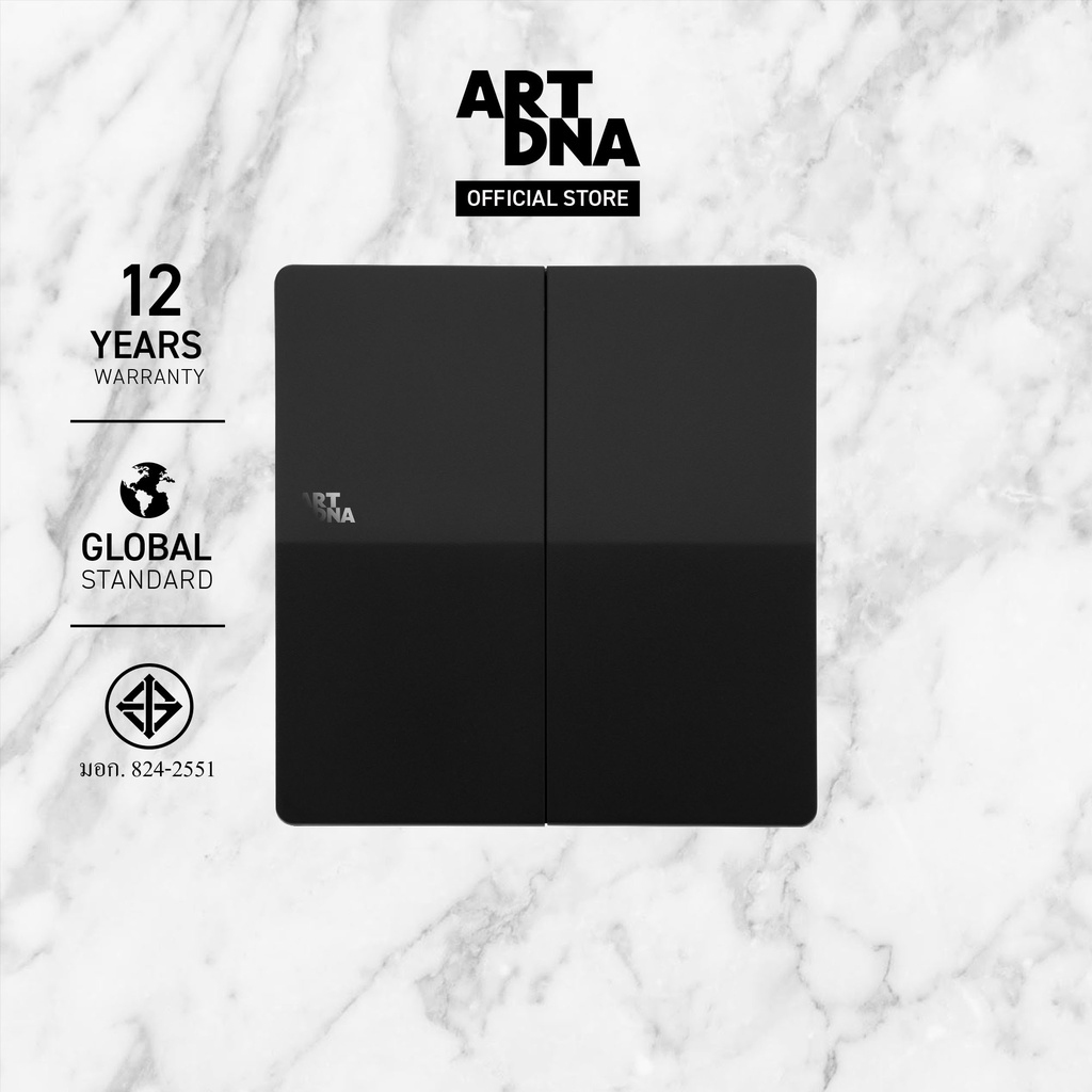 ART DNA รุ่น A89 Switch LED 1 Way Size M สีสแตนเลส ขนาด 2x4 design