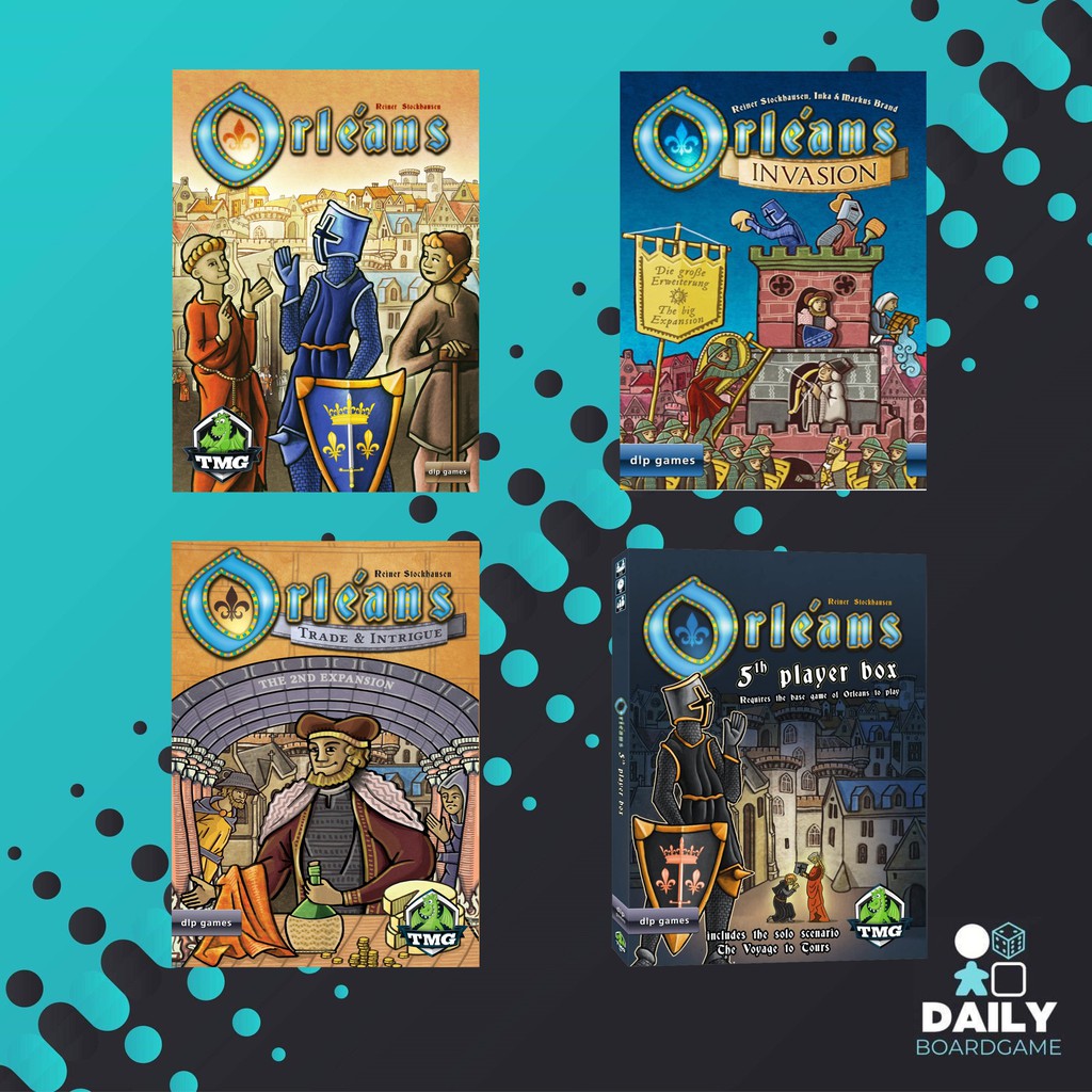 [Combo Set] - Orleans + Invasion + Trade & Intrigue + 5th Player Box