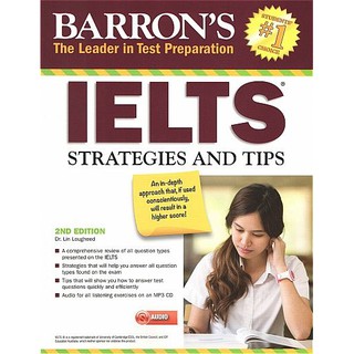 DKTODAY หนังสือ BARRON’S IELTS STRATEGIES AND TIPS WITH MP3 CD (2ED)