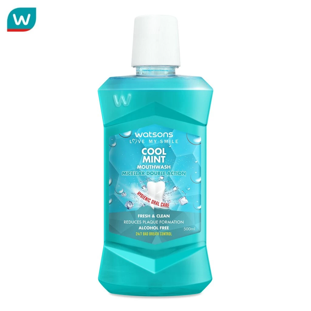 Watsons วัตสัน คูล มิ้นท์ เม้าท์วอช 500มล.