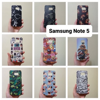 เคสแข็ง Samsung Note 5 มีหลายลาย เคสไม่คลุมรอบนะคะ เปิดบน เปิดล่าง (ตอนกดสั่งซื้อ จะมีลายให้เลือกก่อนชำระเงินค่ะ)