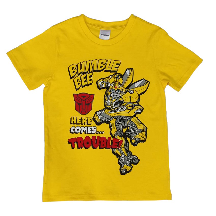 ส่งฟรี CHARACTER เสื้อแขนสั้น ลายBUMBLEBEE รุ่น KBYW1FD18Y (สีเหลือง) 9 ปี เก็บเงินปลายทาง