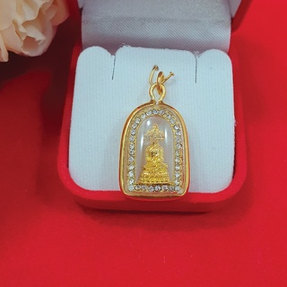 (สินค้าขายดี)จี้เศรษฐีนวโกฏิ องค์ทองล้อมเพชร จี้พระ จี้ทอง สำเร็จ รุ่งเรือง ร่ำรวย