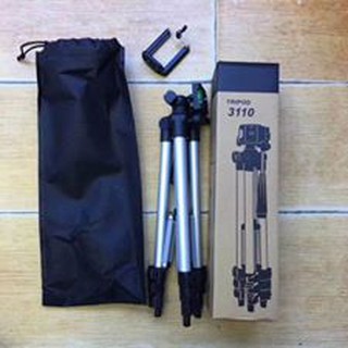 ขาตั้งกล้อขาตั้งกล้อง 3 ขา รุ่น 3110 ( Black ) ฟรี หัวต่อสำหรับมือถือ  TF 3110 tripod ขาตั้งกล้อง 3 ขา เหมาะสำหรับคนรัก