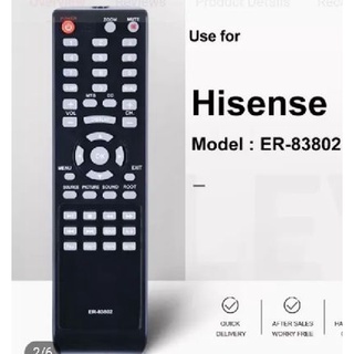 Er-83802 ใหม่ ของแท้ รีโมตคอนโทรล ER 83802 สําหรับ HISENSE TV