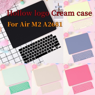 เคสสีครีม สําหรับ compatible for MacBook Air 13.6 นิ้ว A2681 2022 Model A2681 M2 chip Retina &amp; Touch ID Air 13