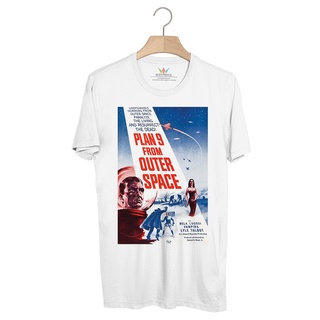 BP742 เสื้อยืด Horror Movie Retro Poster : Plan 9 from Outer Space