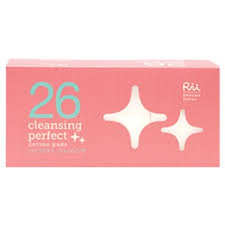 Rii no.26 Cleansing Perfect 90 แผ่น เนื้อสำลีหนาน่มใช้ได้ทั้ง 2 ด้าน