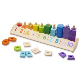 Melissa &amp; Doug - Counting Shape Stacker