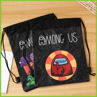 Gwen กระเป๋าเป้สะพายหลัง ผ้าไม่ทอ พิมพ์ลาย Among Us สําหรับเด็ก