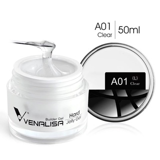 Venalisa Hard Jelly gel. ขนาด 50 ml. เจลต่อเล็บออแกนิค ทนทาน ไม่ร้อนหน้าเล็บ