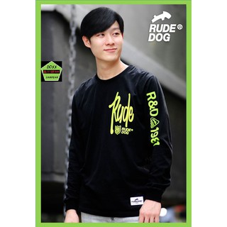 Rudedog เสื้อแขนยาว ชาย หญิง รุ่น R&amp;D สีดำ