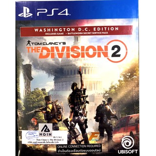 PS4 Tom Clancys The Division 2 Washington D.C. Edition (Zone3/Asia)( English ) แผ่นเกม ของแท้ มือ1 มือหนึ่ง ของใหม่ ในซ