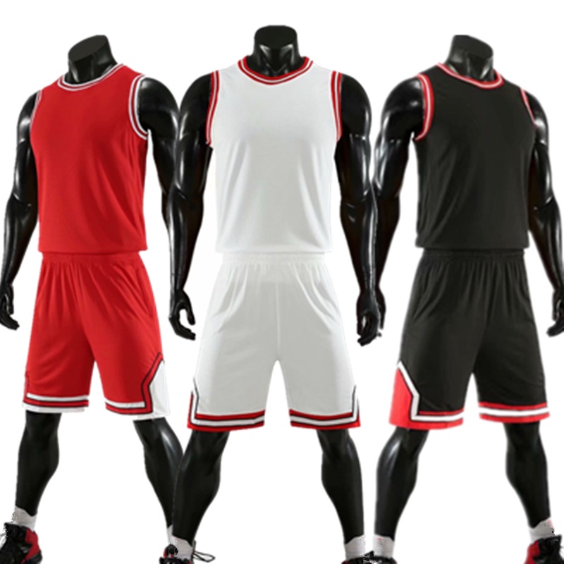เสื้อผ้าบาสเกตบอลkids Basketball Jersey Set Child Men Basketball