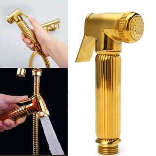 โถสุขภัณฑ์/ฝักบัว All copper multi-function toilet spray gun หัวฝักบัวแรงดันสูง (สีทอง)