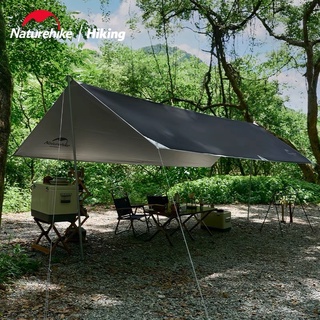 ทาร์ปกันแดด กันฝน Naturehike Black glue coated silver Canopy Double-sided use