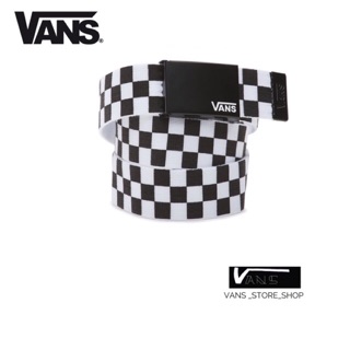 เข็มขัดVANS  DEPPSTER II WEB BELT BLACK WHITE สินค้ามีประกันแท้