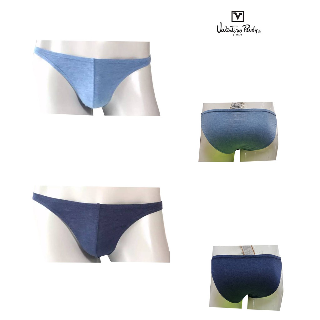 VALENTINO RUDY VB2-P501 1 ตัว  COTTON 60% POLYESTER 40% COOLMODE กางเกงในชายบิกินี่ขอบยางเล็ก  มี 2 