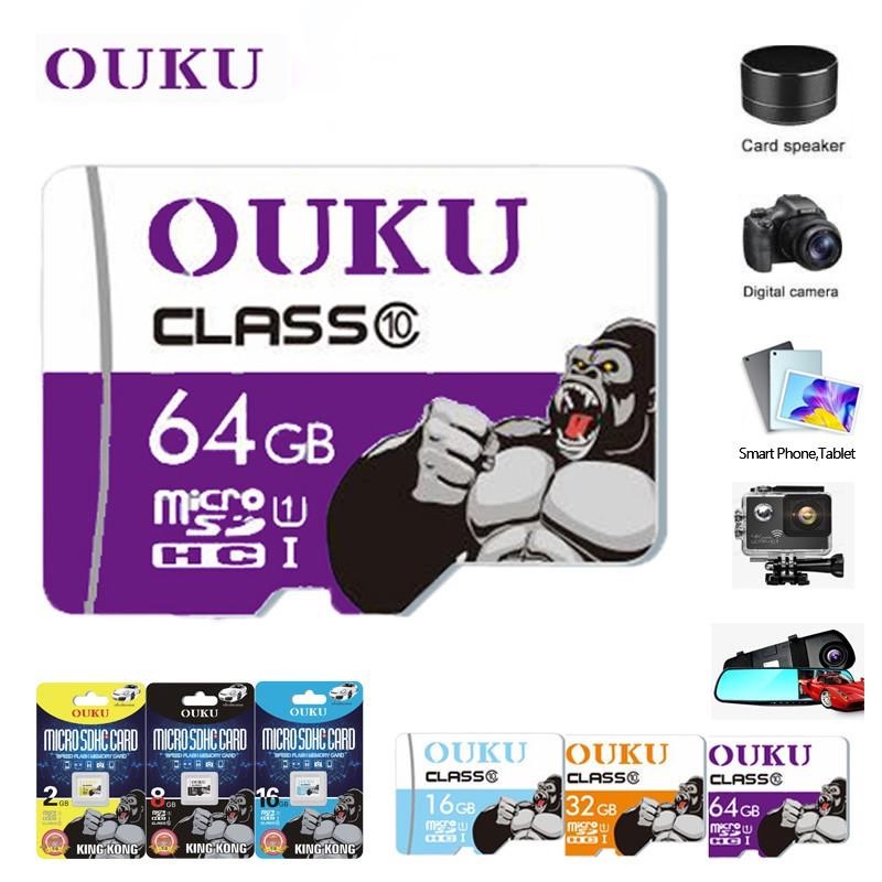 เมมโมรี่การ์ด Ouku kingkong Micro SD card Memory Card2GB 4GB 8GB 16GB 32GB 64GB กล้อง/ โทรศัพท์มือถื