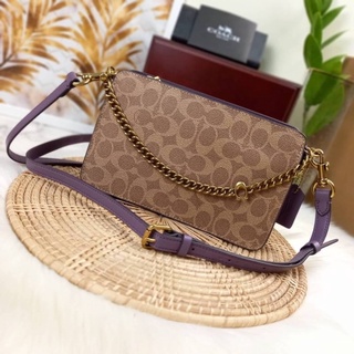 COACH SIGNATURE CHAINN CROSSBODY IN SIGNATURE CANVAS