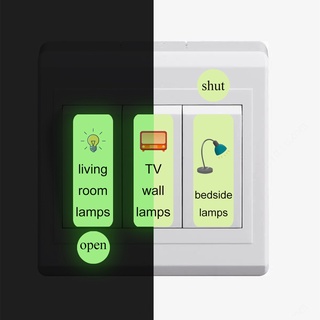 สติกเกอร์เรืองแสงในที่มืด มีกาวในตัว สําหรับติดตกแต่งผนังห้องนอน ห้องนั่งเล่น ห้องน้ํา