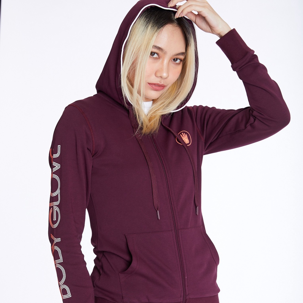 BODY GLOVE SC TRACK CLUB Hoodie เสื้อฮู้ด สีเลือดหมู-29 #8
