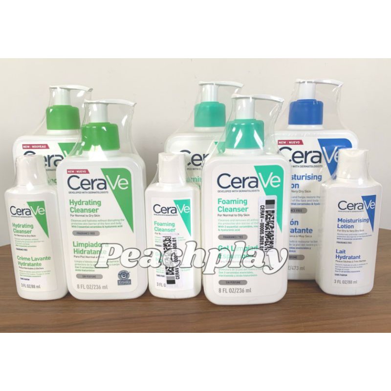 ฉลากไทย CERAVE Lotion , Cream , Foaming Cleanser , Hydrating Cleanser , cream to foam, PM