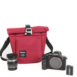 Hellolulu กระเป๋ากล้อง รุ่น Norris - Rubywine กระเป๋ากล้อง mirrorless กระเป๋าใส่เลนส์กล้องคาดเอว BC-H30026-34