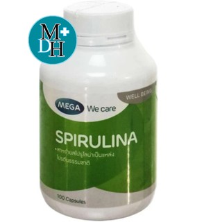 Mega We Care Spirulina 500mg สาหร่ายสไปรูลิน่า 100เม็ด 14529