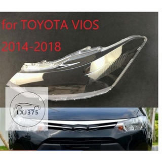 ฝาครอบไฟหน้า เลนส์ไฟหน้า แบบเปลี่ยน สําหรับ TOYOTA VIOS 2014 2015 2016 2017 1 ชุด