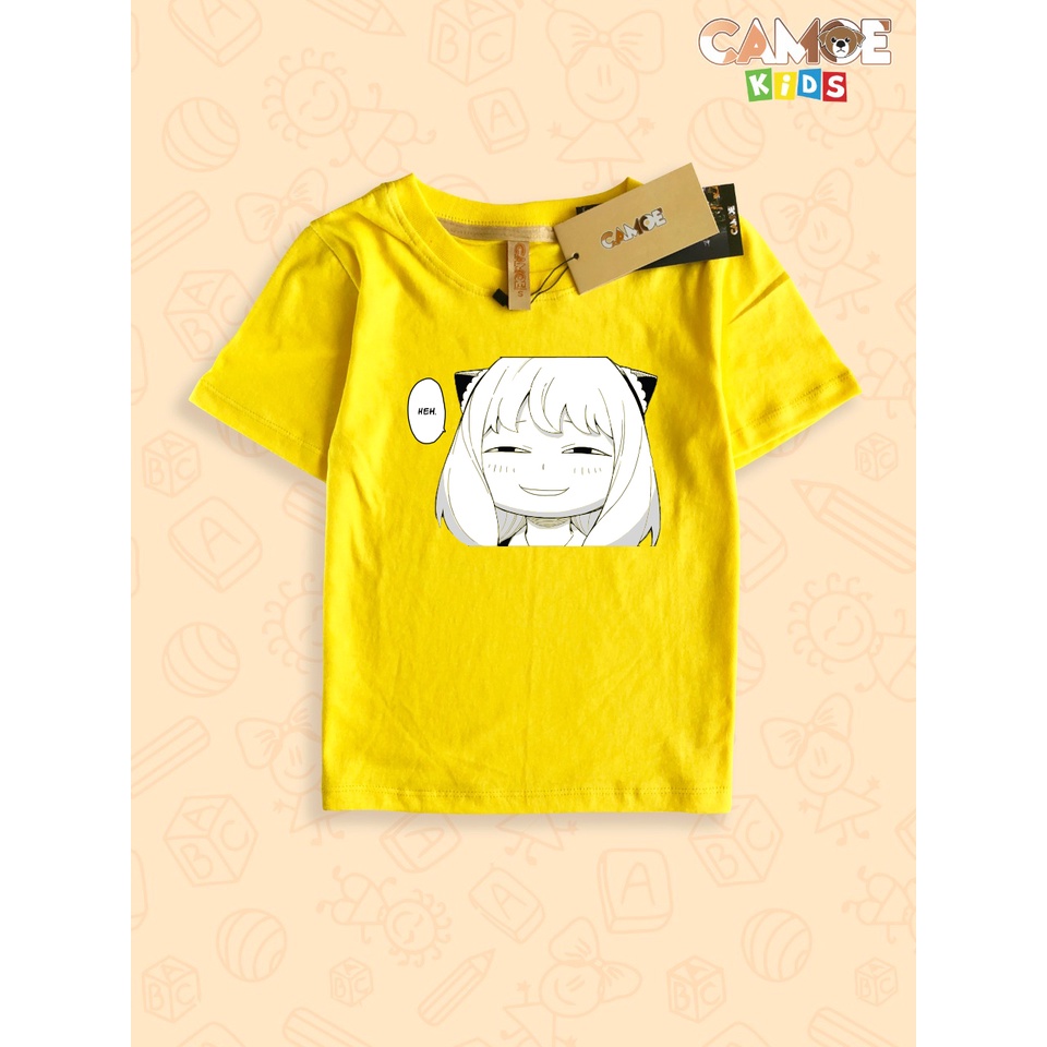 KIDS Anime Spy x Family เสื้อยืด Anya Forger Heh