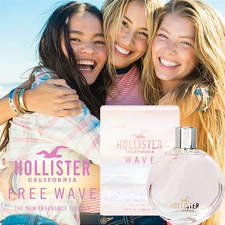 Hollister California Wave Her Eau De Parfum 100ml น้ำหอมสำหรับผู้หญิงกลิ่นหอมพิเศษรับประกันลิขสิทธิ์แท้