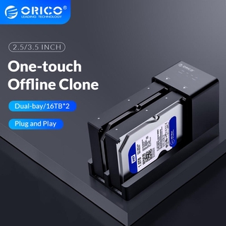 Orico 2 Bay 2 . 5 3 . 5 นิ้ว Usb 3 . 0 Hdd Enclosure อุปกรณ์เสริมคอมพิวเตอร์รองรับ 10 Tb Hdd Case