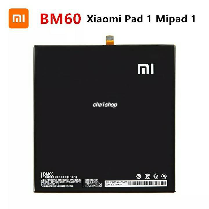 แบตเตอรี่ BM60 สำหรับ Xiaomi Pad 1 mi Pad 1 mi pad1 A0101 6520/6700mAh ความจุในตัว Batteria + เครื่อ