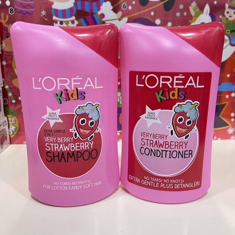 พร้อมส่ง l’oreal kids shampoo/ conditioner 250 ml ครีมนวดผมเด็ก loreal จ่ายปลายทางได้ แท้