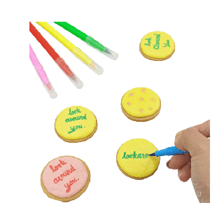 ปากกากินได้ ปากกาสีผสมอาหาร ปากกาเขียนขนม ปากกาหมึกกินได้ Edible pen, Food coloring pen, Food decorating pen