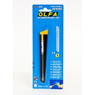 มีดคัตเตอร์ OLFA 180 Black (จำนวน 1 อัน )