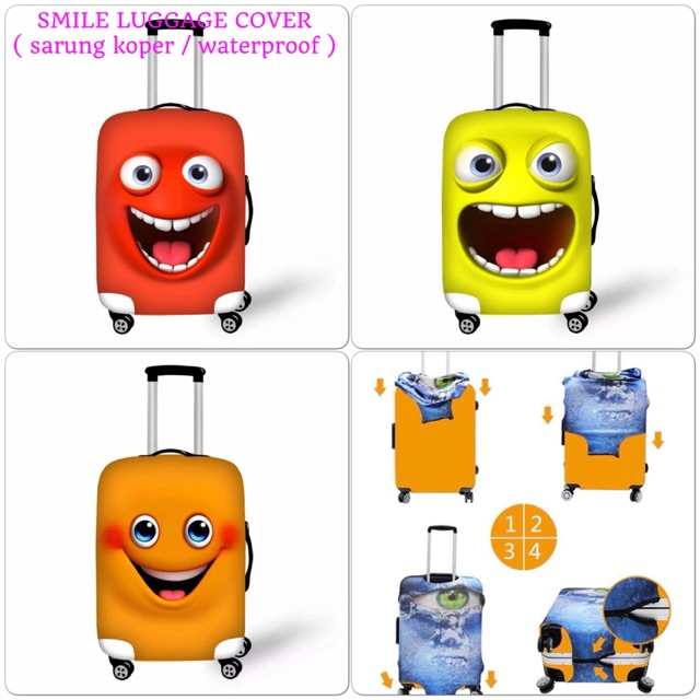 SMILE LUGGAGE COVER*