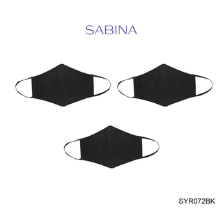 Sabina หน้ากากอนามัย (Set 3 ชิ้น) TRIPLE MASK รหัส SYR072BK สีดำ