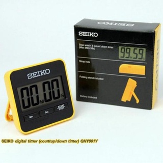 นาฬิกาสมาทวอช นาฬิกา SEIKO DIGITAL TIMER นาฬิกาจับเวลาถอยหลังพร้อมขาตั้ง รุ่น QHY001Y