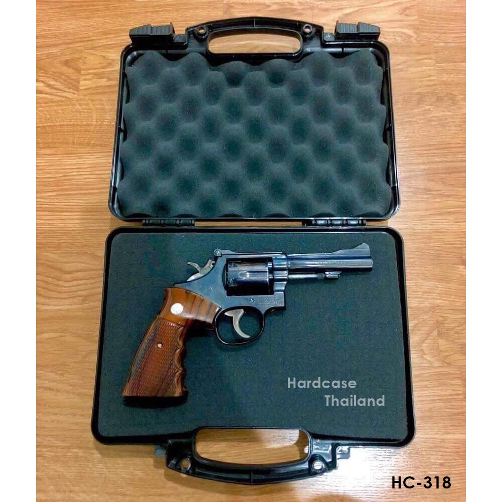 10 กล่องใส่ปืนสั้น กระเป๋าปืนสั้น HARZ รุ่น HC-318 with Pre-Cut Foam(เฉพาะกล่องไม่รวมกุญแจ)