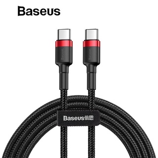 Baseus สายชาร์จ Type-C to Type-C PD2.0 60W Flash Charge Cable 1M สายชาร์จและเชื่อมต่อข้อมูล สายชาร์จ Type-C
