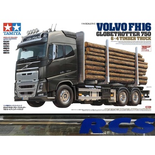 💥New💥 🏁 TAMIYA 56360 ชุดคิท 1/14 SCALE RADIO CONTROL VOLVO FH16 GLOBETROTTER 750 6x4 TIMBER TRUCK ต้องไปสร้างและทำสีเอง